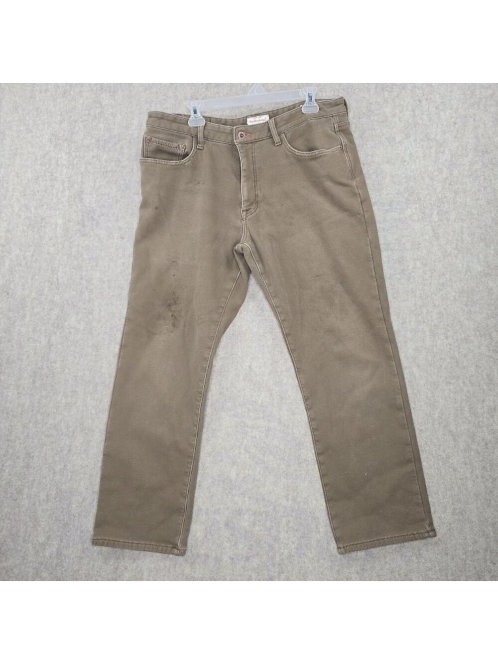 Weatherproof Vintage Mens Trousers Stone W36 L30 Straight Leg Cotton Casual